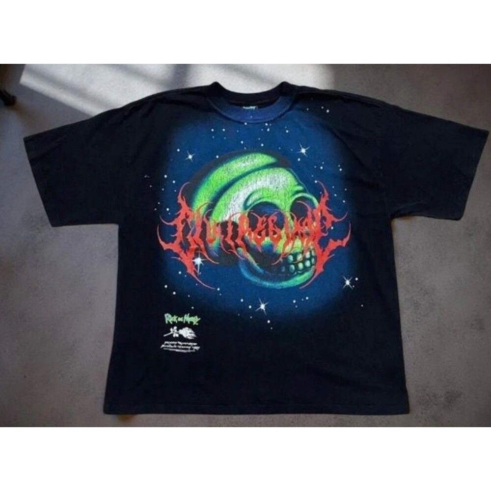 Civil Regime x Rick and Morty Skull Graphic Tee Men’s Medium Black NWT